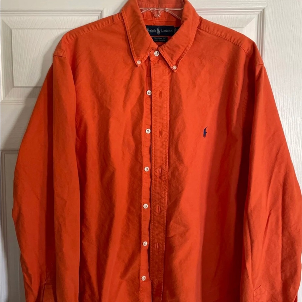Polo Ralph Lauren orange Oxford button down